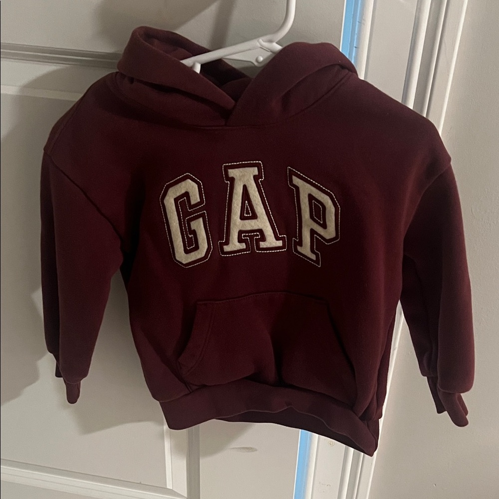 GAP Kids Burgundy Logo Hoodie